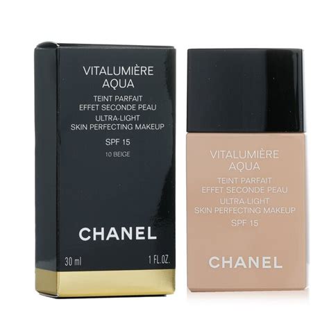 chanel vitalumiere aqua ultra-light skin perfecting makeup opinie|Chanel vitalumiere tawny beige.